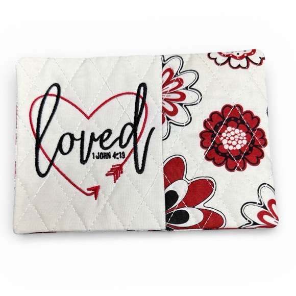 Hand Crafted Other - Hand Crafted Mug Rug Coaster Embroidered Cotton Fabric Padded Absorbs Liquid